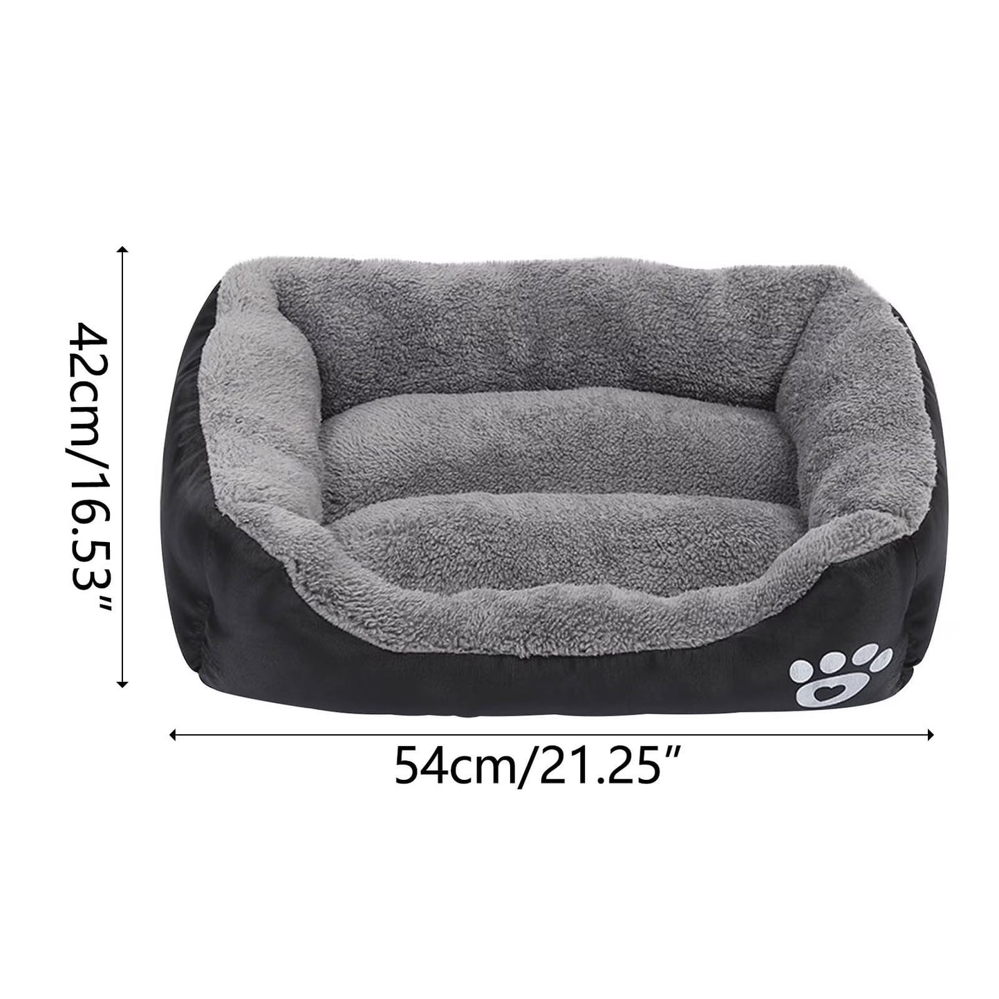 Rectangular Dog Cat Beds Mattress Washable Pads Room, Soft Winter Warm Plush Sleeping Pet Fleece Bed Mat for Small Doggy Kitten, Anti-Slip Waterproof Bottom