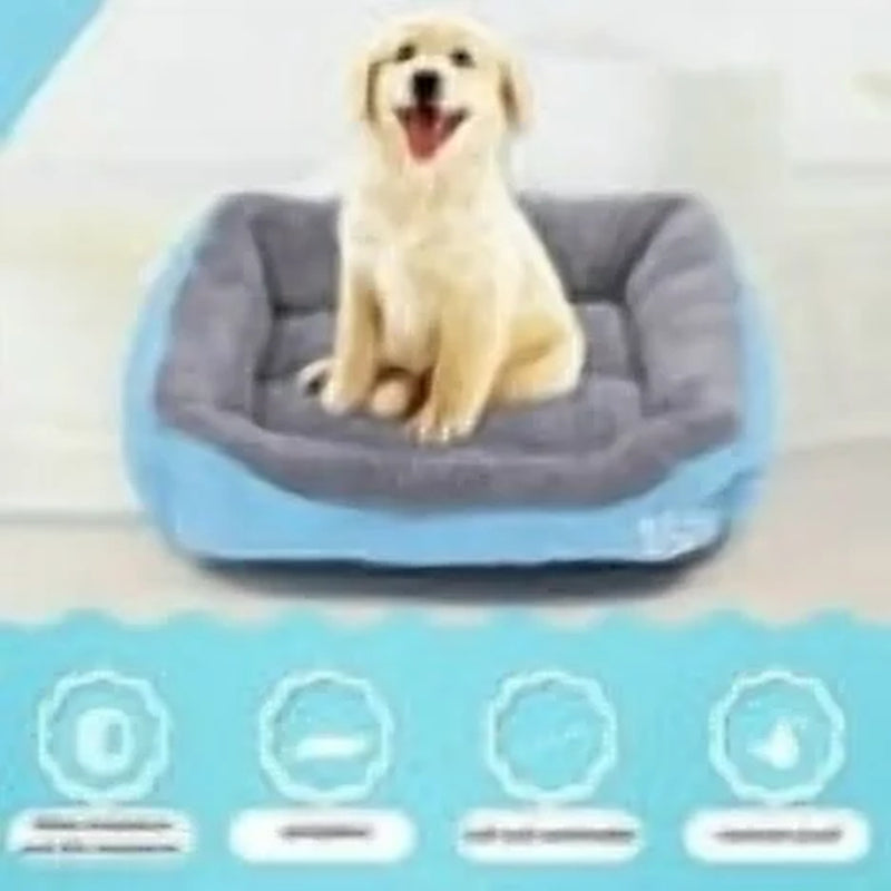 Rectangular Dog Cat Beds Mattress Washable Pads Room, Soft Winter Warm Plush Sleeping Pet Fleece Bed Mat for Small Doggy Kitten, Anti-Slip Waterproof Bottom