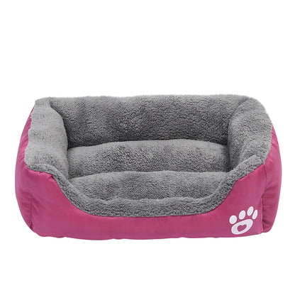 Rectangular Dog Cat Beds Mattress Washable Pads Room, Soft Winter Warm Plush Sleeping Pet Fleece Bed Mat for Small Doggy Kitten, Anti-Slip Waterproof Bottom