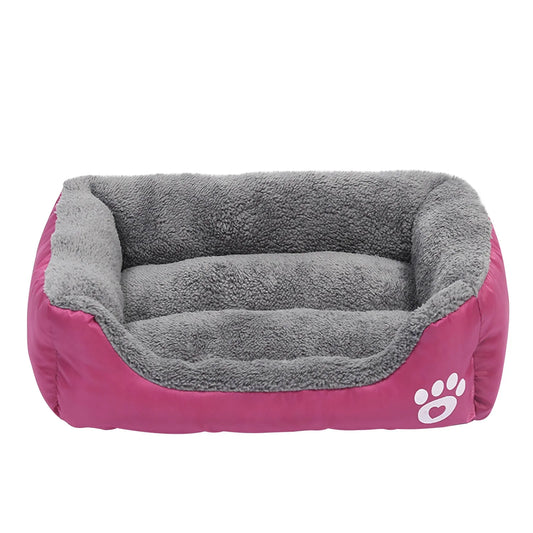 Rectangular Dog Cat Beds Mattress Washable Pads Room, Soft Winter Warm Plush Sleeping Pet Fleece Bed Mat for Small Doggy Kitten, Anti-Slip Waterproof Bottom